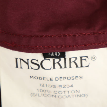 INSCRIRE Made in Japan Pullover Anorak Wine Red Size M