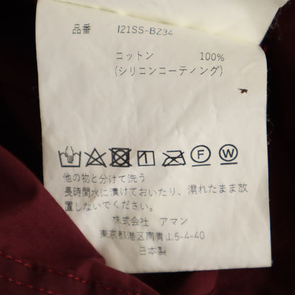 INSCRIRE Made in Japan Pullover Anorak Wine Red Size M