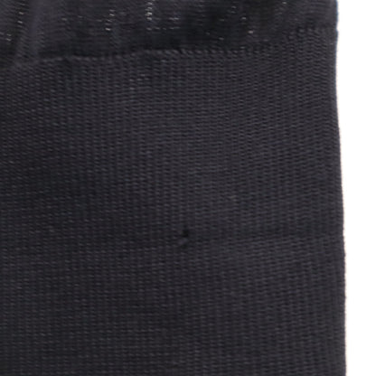 HERMES Italian Silk V-Neck Knit Cardigan Black Size L