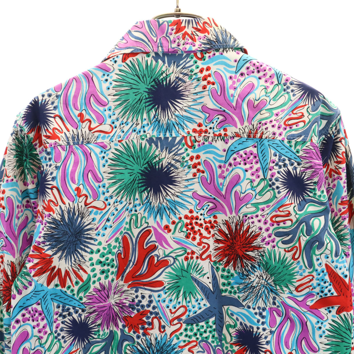 SAINT LAURENT 70s Vintage Multi Patterned Long Sleeve Shirt Size 34