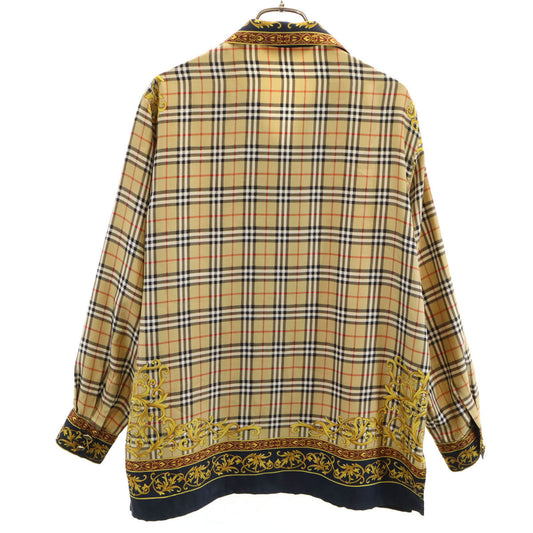 Burberrys 90s Nova Check Long Sleeve Shirt Beige Size JP 7