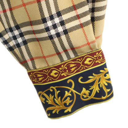 Burberrys 90s Nova Check Long Sleeve Shirt Beige Size JP 7