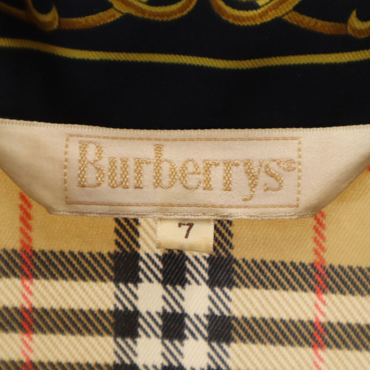 Burberrys 90s Nova Check Long Sleeve Shirt Beige Size JP 7