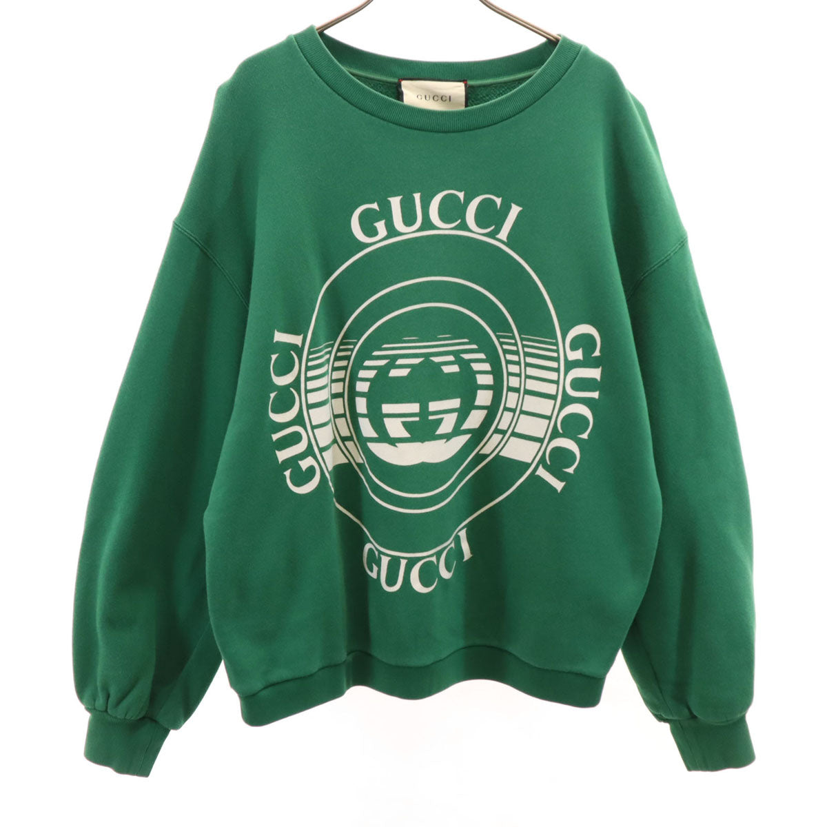 GUCCI Italian Made Long Sleeve Sweatshirt Green Size S