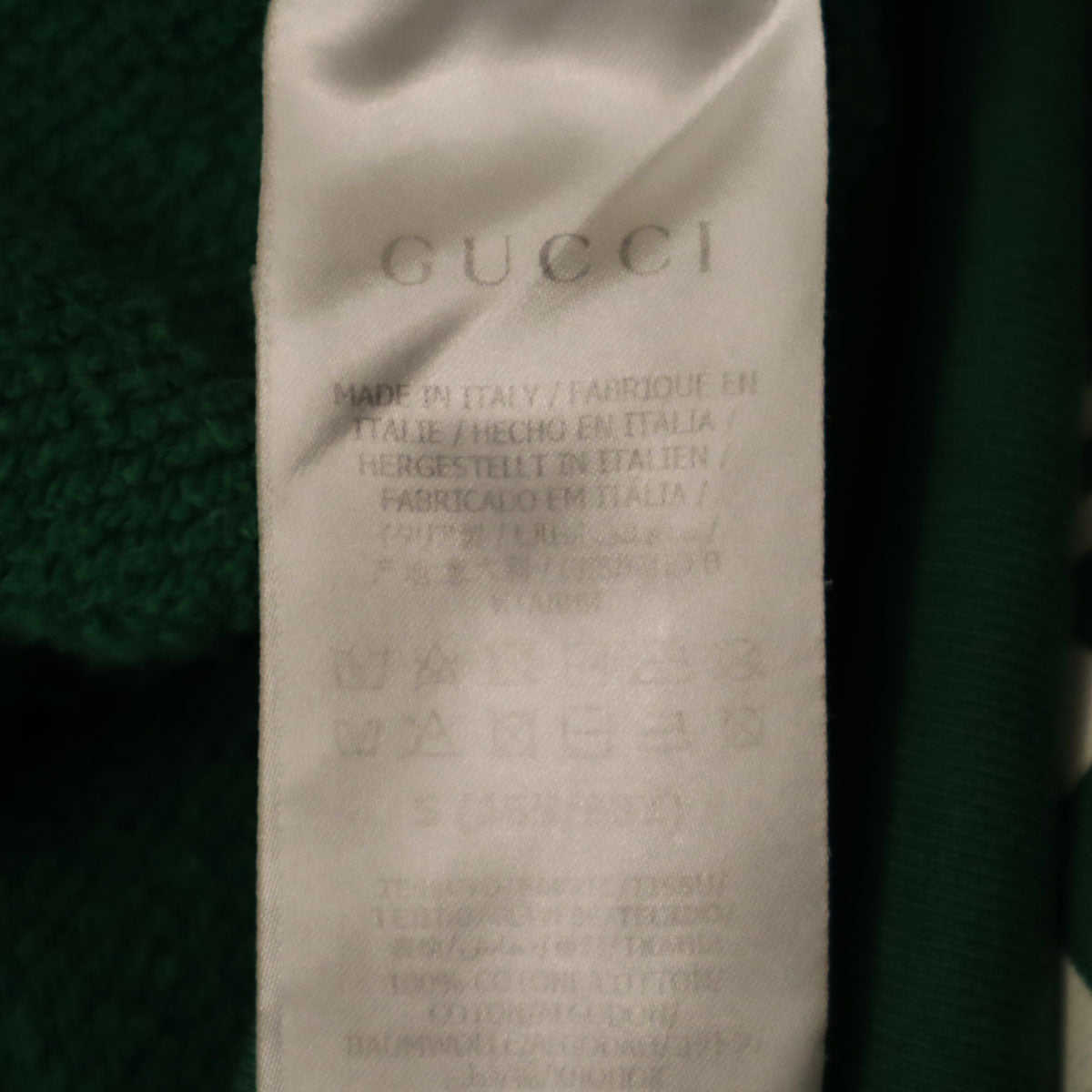 GUCCI Italian Made Long Sleeve Sweatshirt Green Size S