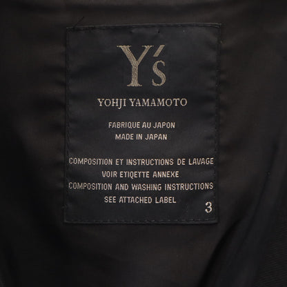 Y's Lapel Jacket Black Size JP 3
