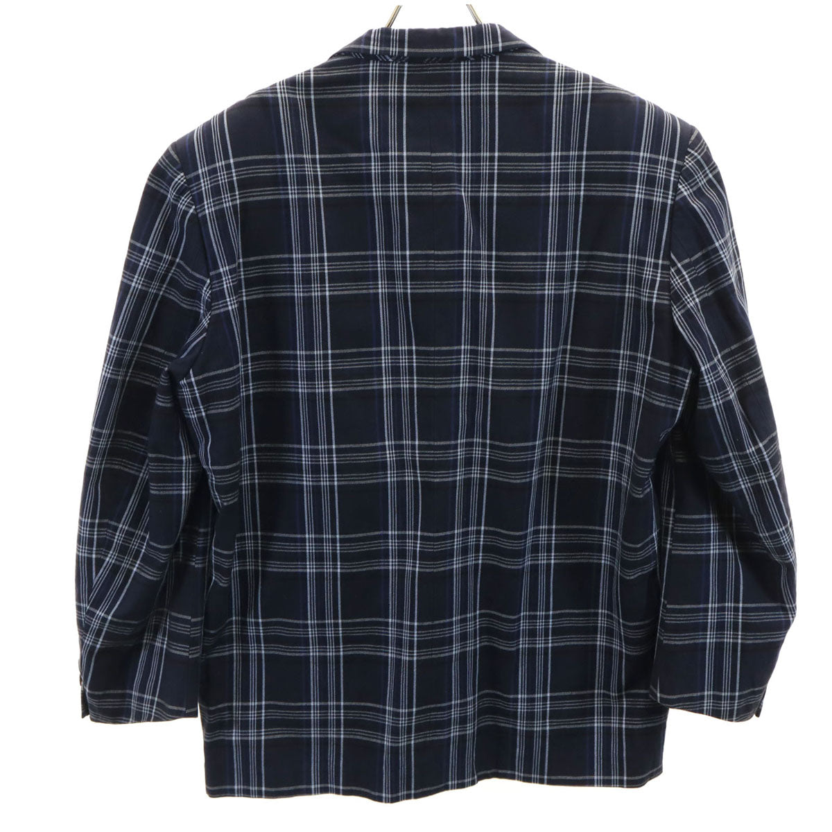 COMME des GARCONS HOMME 80s 90s Checkered Blazer Navy Size M