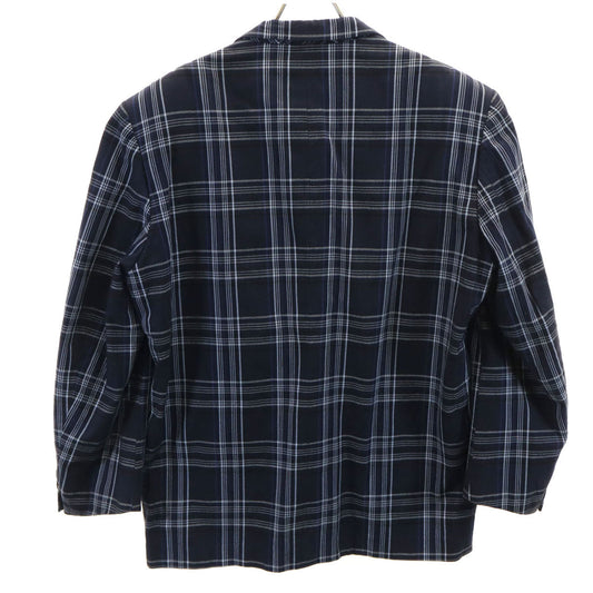 COMME des GARCONS HOMME 80s 90s Checkered Blazer Navy Size M