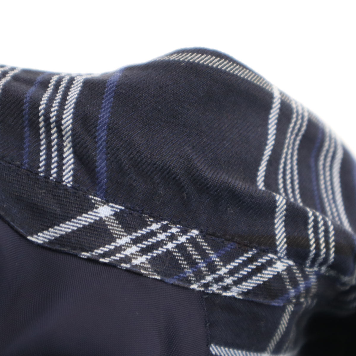 COMME des GARCONS HOMME 80s 90s Checkered Blazer Navy Size M