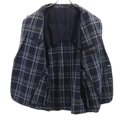 COMME des GARCONS HOMME 80s 90s Checkered Blazer Navy Size M