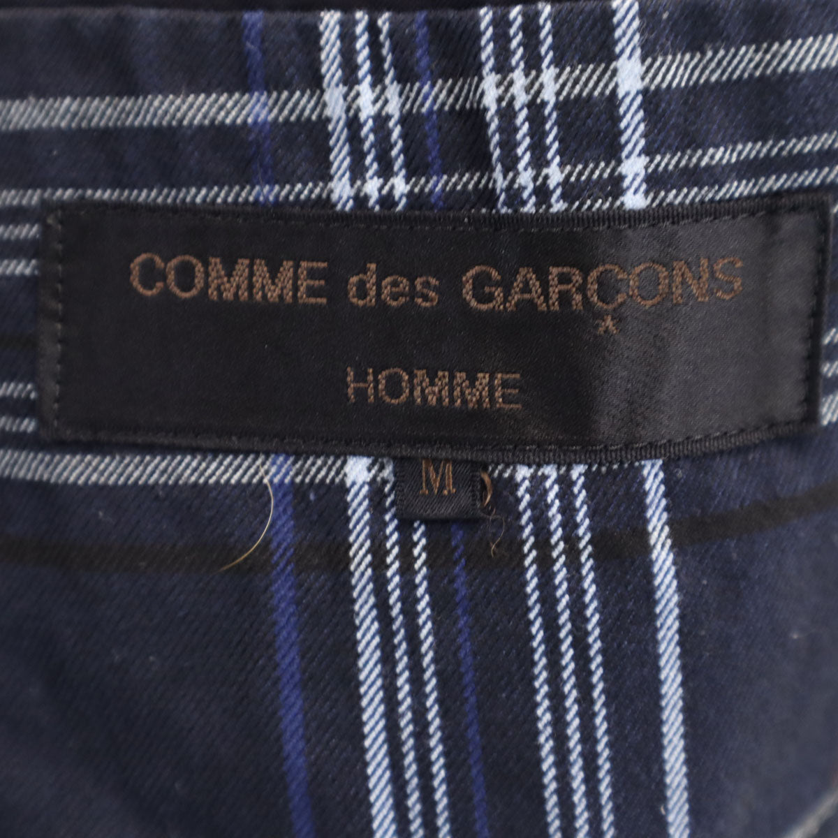 COMME des GARCONS HOMME 80s 90s Checkered Blazer Navy Size M
