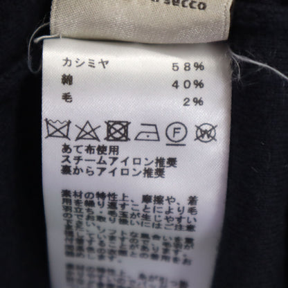 HERMES Italian Cashmere Blend Sweater Navy Size L
