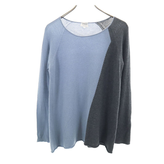 ARMANI COLLEZIONI Long Sleeve Knit Sweater Gray Size S