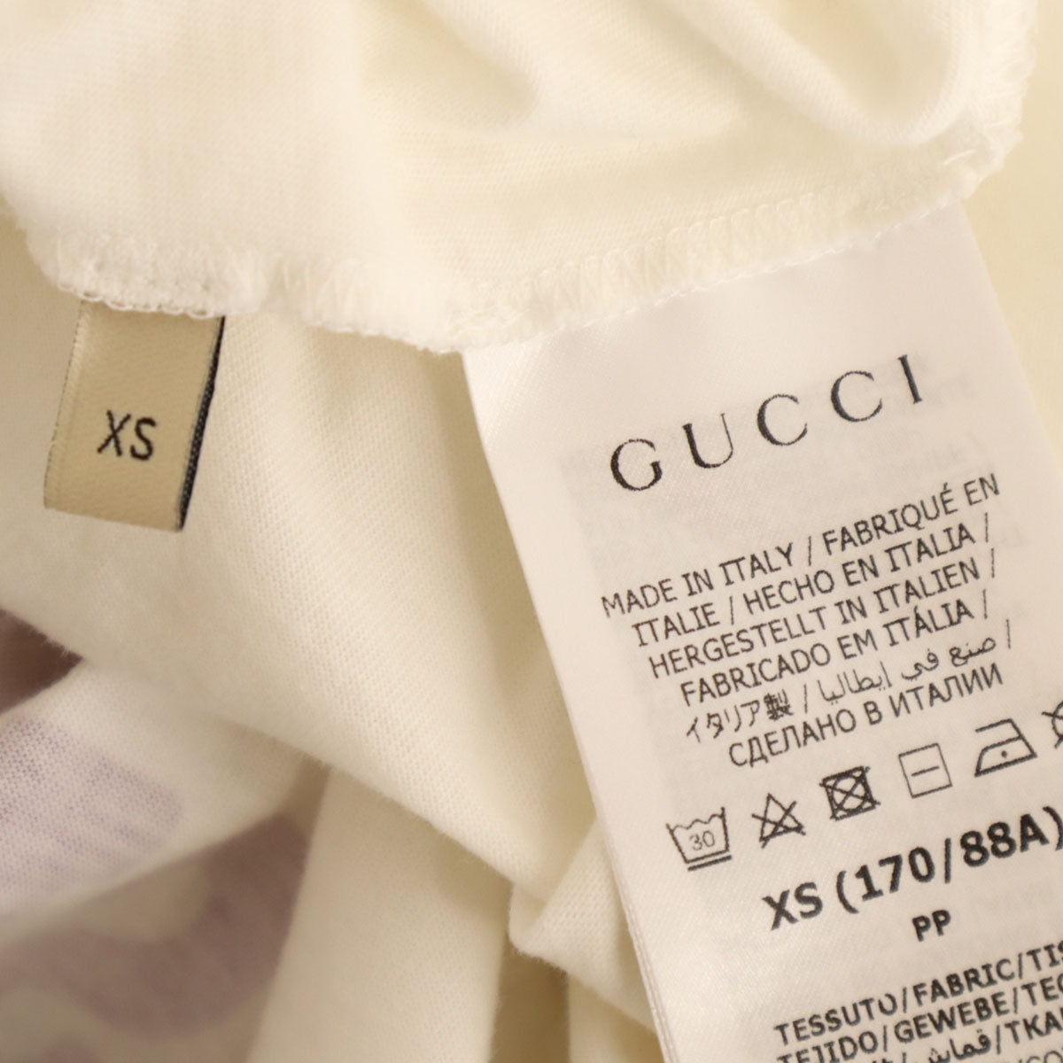 GUCCI Italy Strawberry Short Sleeve T-Shirt White Size XS