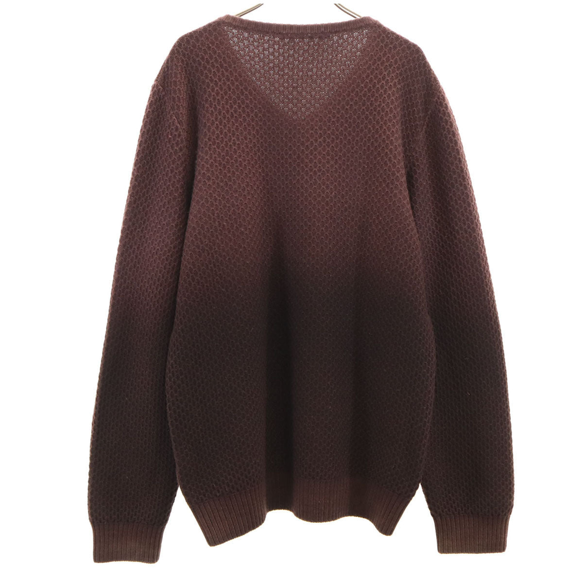 LOUIS VUITTON Italian Long Sleeve Sweater Brown Size L