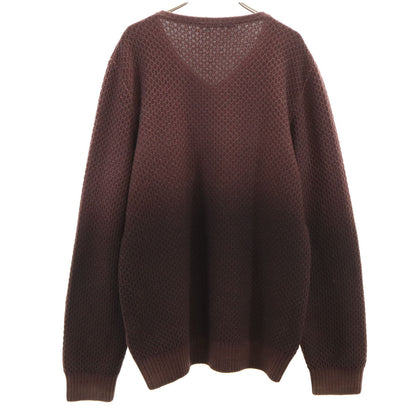 LOUIS VUITTON Italian Long Sleeve Sweater Brown Size L