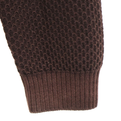LOUIS VUITTON Italian Long Sleeve Sweater Brown Size L