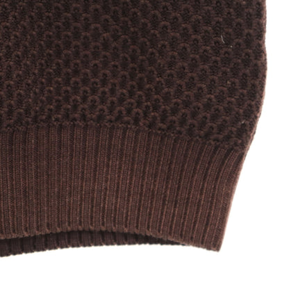 LOUIS VUITTON Italian Long Sleeve Sweater Brown Size L