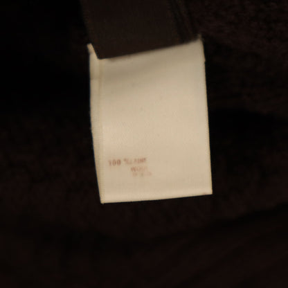LOUIS VUITTON Italian Long Sleeve Sweater Brown Size L
