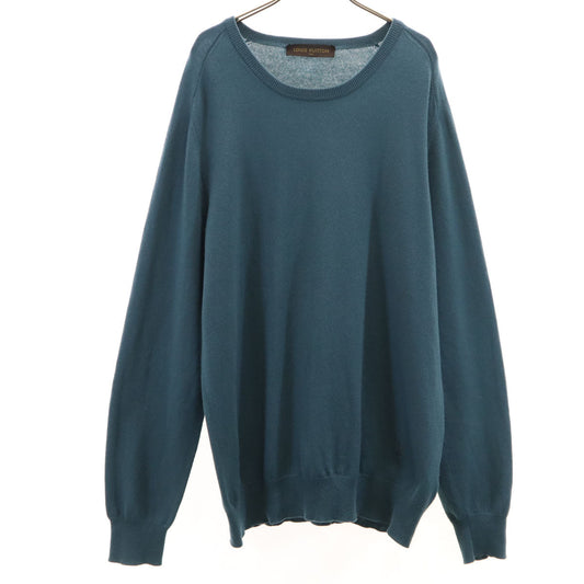LOUIS VUITTON Made in Italy 100% Sweater Blue Size XXL