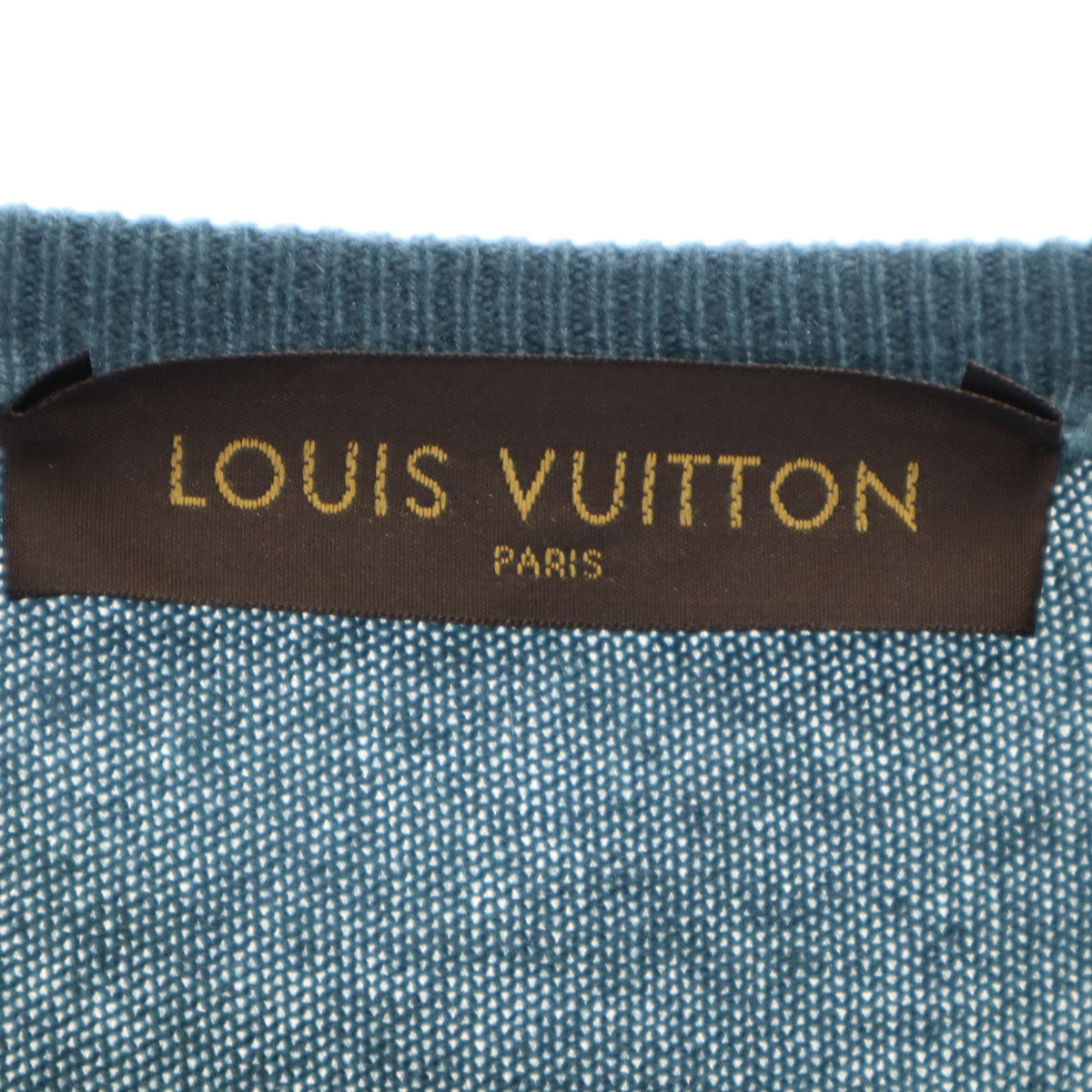 LOUIS VUITTON Made in Italy 100% Sweater Blue Size XXL