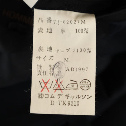 COMME des GARCONS HOMME 90s Linen Blazer Navy Size M
