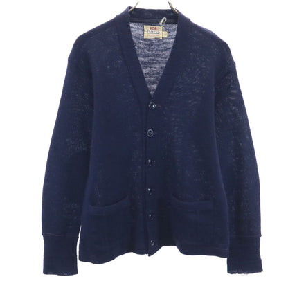 CAMPUS 50s Vintage Wool Blend Cardigan Blue Size 42