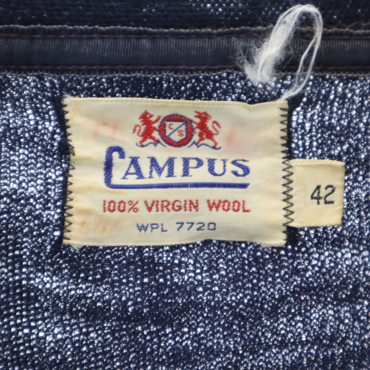 CAMPUS 50s Vintage Wool Blend Cardigan Blue Size 42