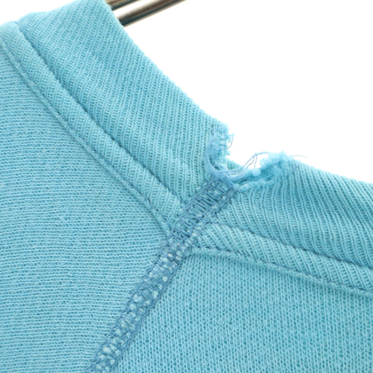 Spring Foot 60s 70s Vintage Back Light Blue Sweatshirt Size L