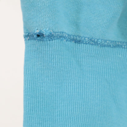 Spring Foot 60s 70s Vintage Back Light Blue Sweatshirt Size L