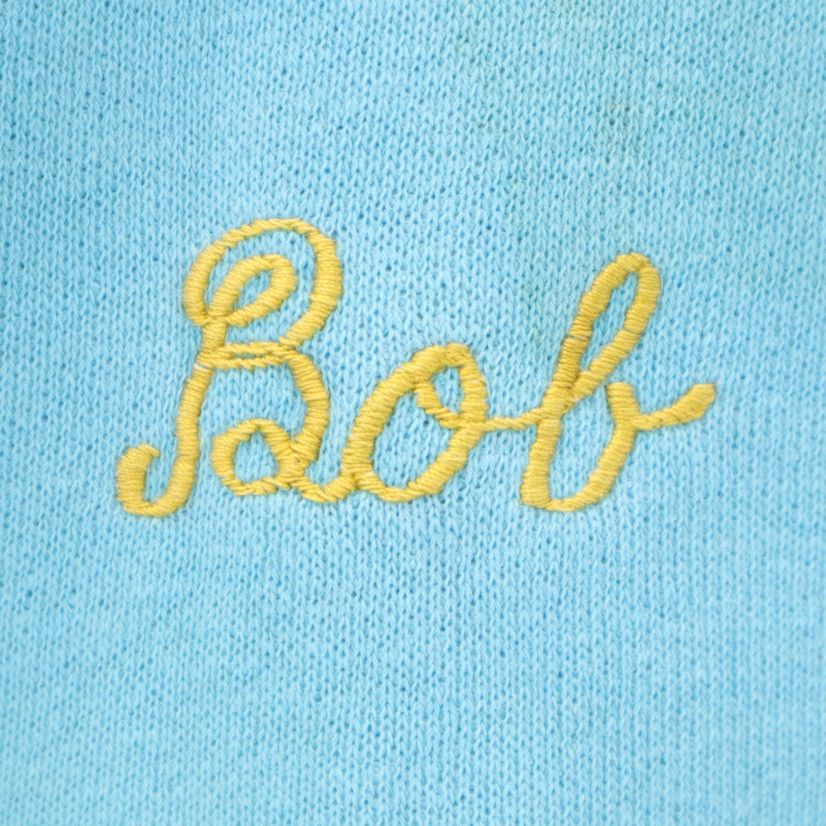 Spring Foot 60s 70s Vintage Back Light Blue Sweatshirt Size L