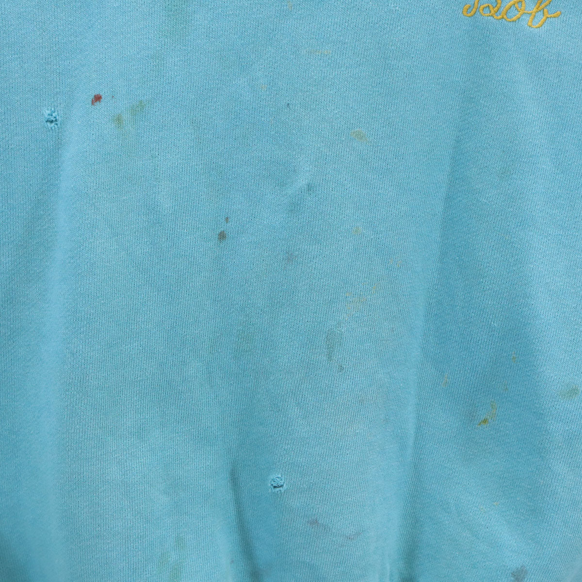 Spring Foot 60s 70s Vintage Back Light Blue Sweatshirt Size L