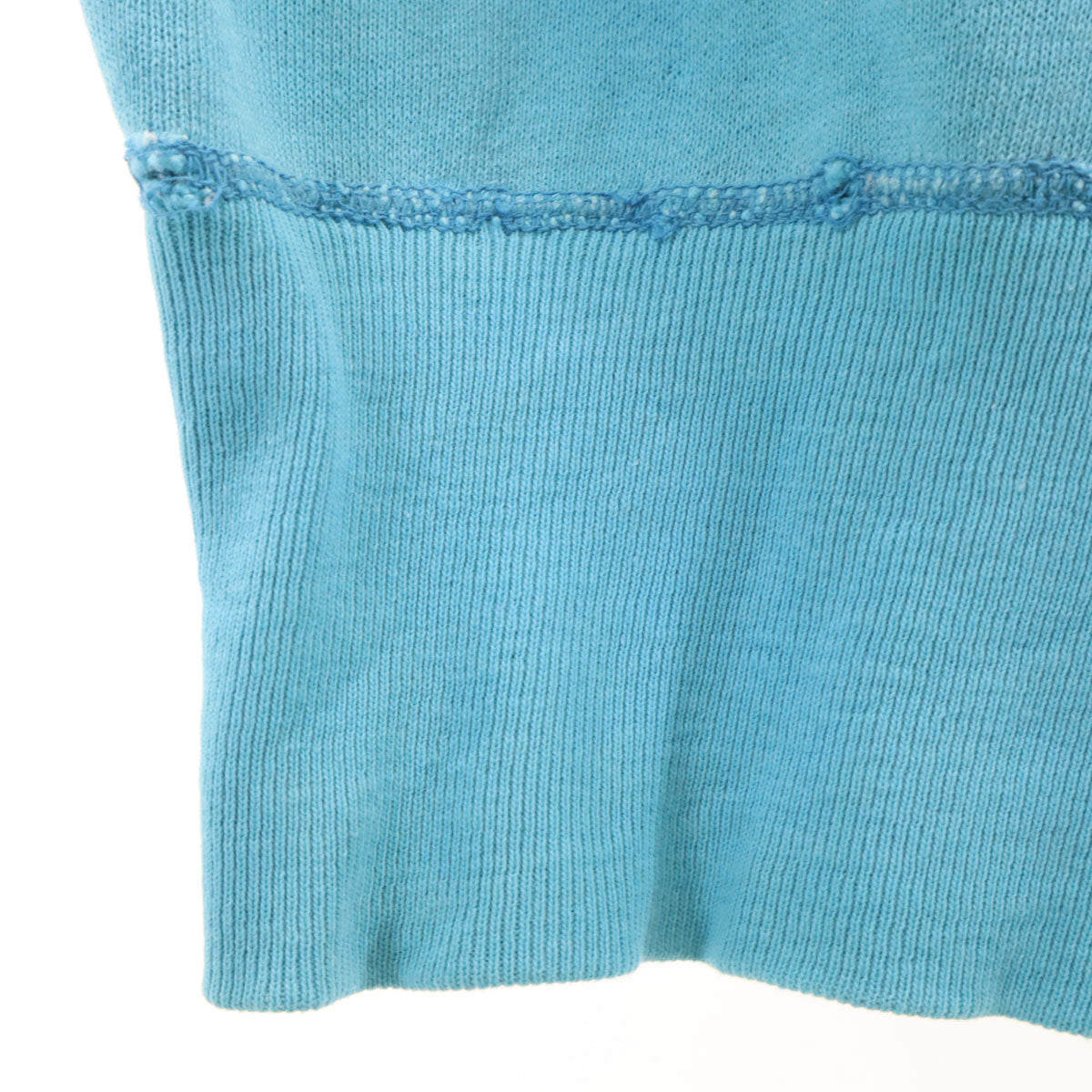 Spring Foot 60s 70s Vintage Back Light Blue Sweatshirt Size L