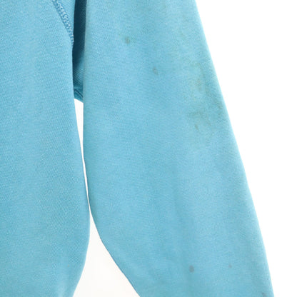 Spring Foot 60s 70s Vintage Back Light Blue Sweatshirt Size L
