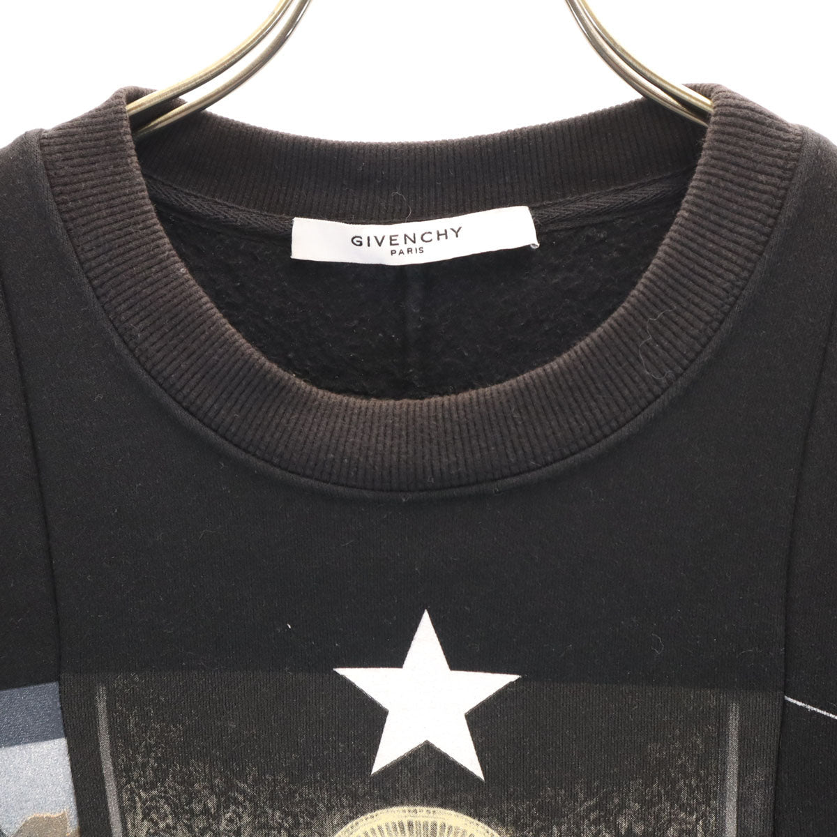 GIVENCHY 15AW Madonna Fleece Lined Sweatshirt Black