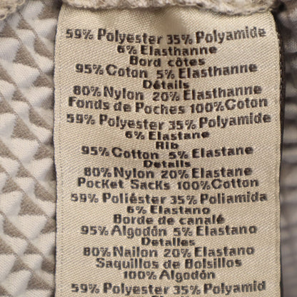HERMES Italian Waffle Knit Zip Hoodie Grey Size S