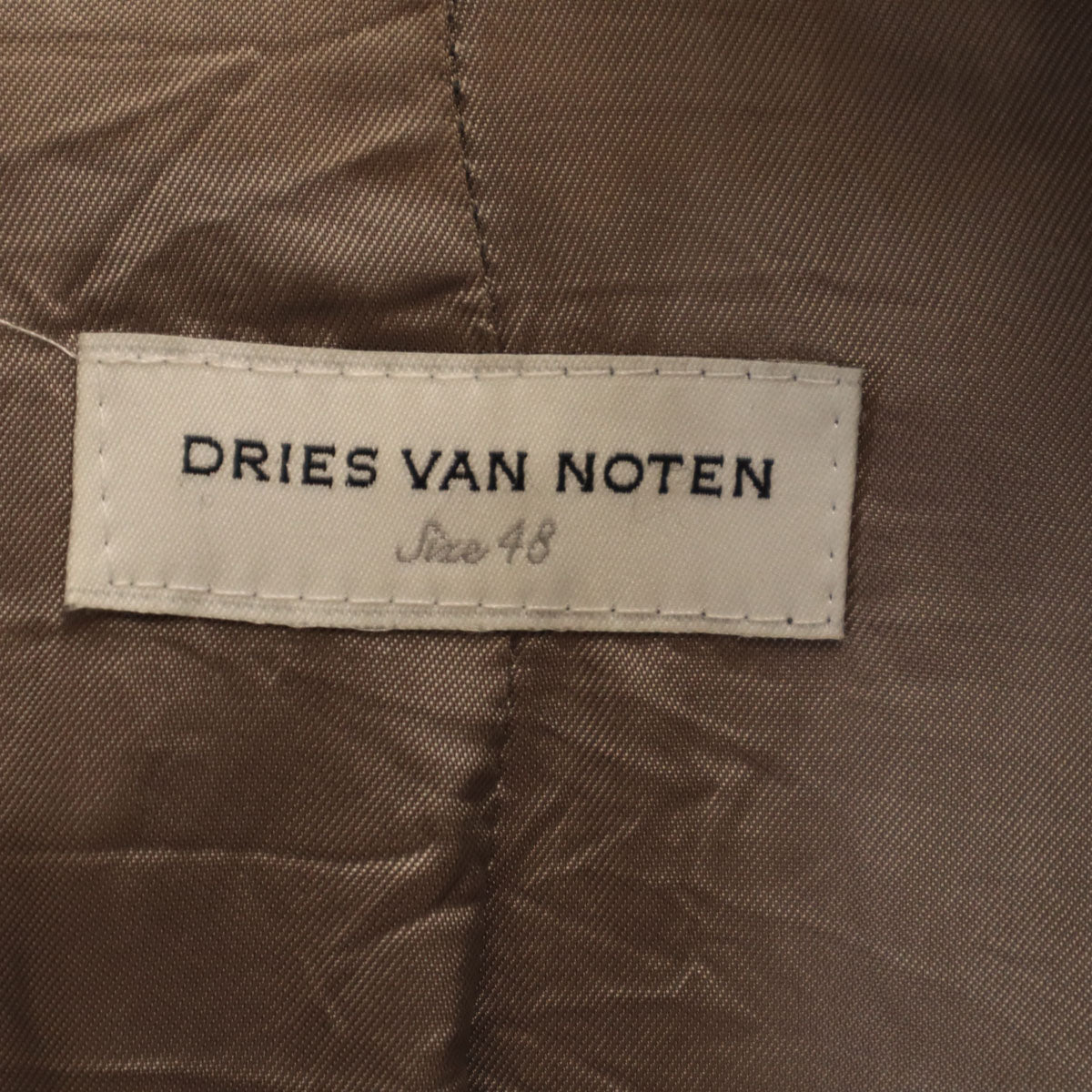 DRIES VAN NOTEN Greige Blazer Size 48