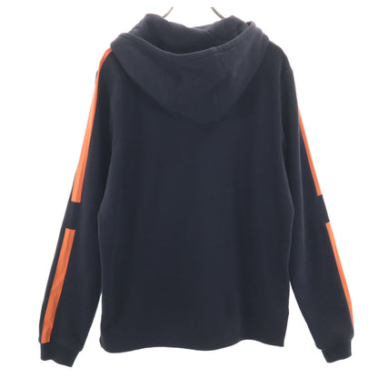 HERMES Italian Fleece Lined Hoodie Black Size L
