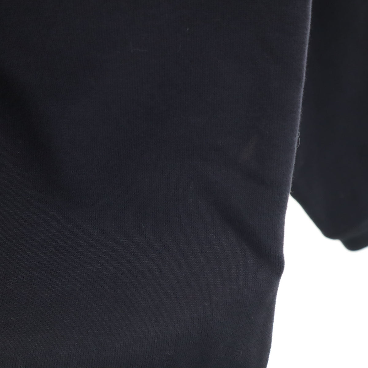 HERMES Italian Fleece Lined Hoodie Black Size L