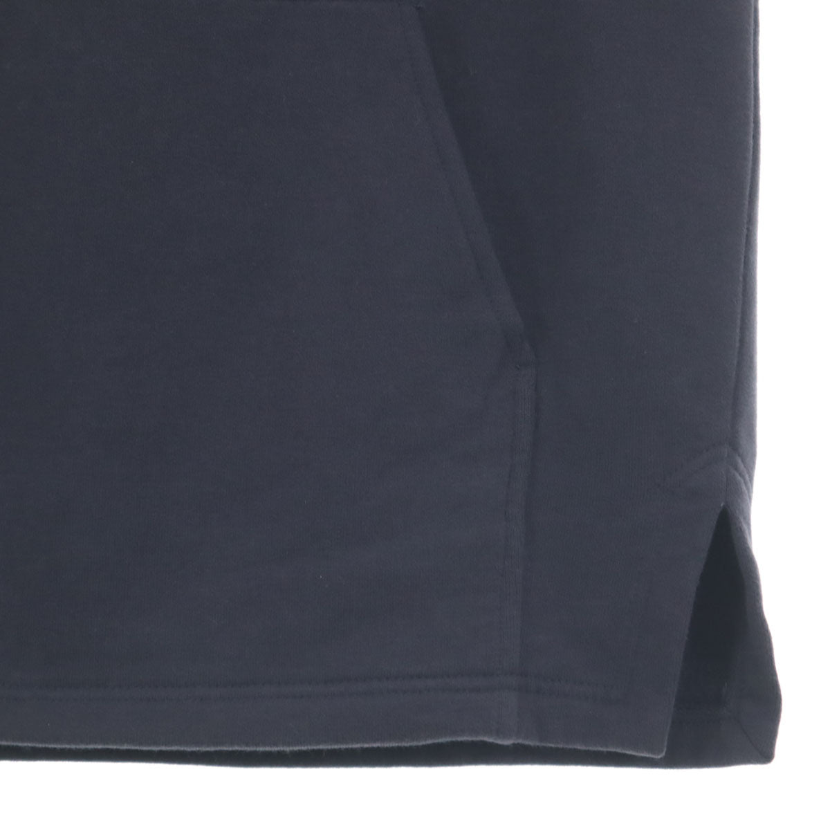HERMES Italian Fleece Lined Hoodie Black Size L