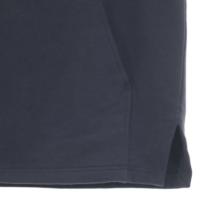 HERMES Italian Fleece Lined Hoodie Black Size L