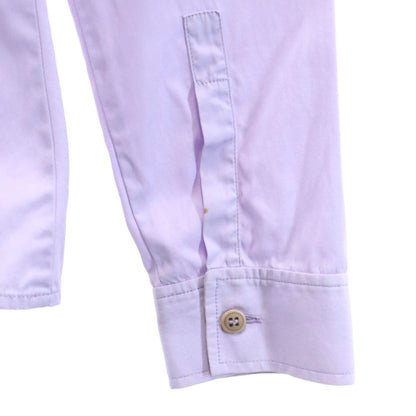 MIUMIU Italian Long Sleeve Cotton Shirt Purple Size 38