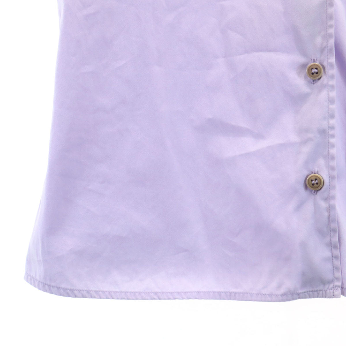 MIUMIU Italian Long Sleeve Cotton Shirt Purple Size 38