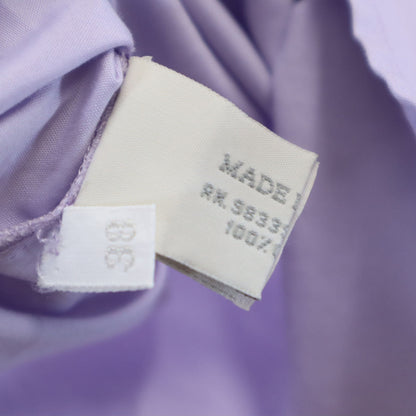 MIUMIU Italian Long Sleeve Cotton Shirt Purple Size 38