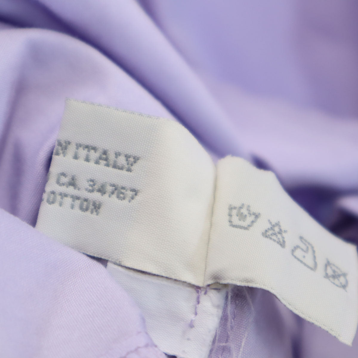 MIUMIU Italian Long Sleeve Cotton Shirt Purple Size 38