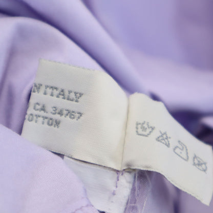 MIUMIU Italian Long Sleeve Cotton Shirt Purple Size 38