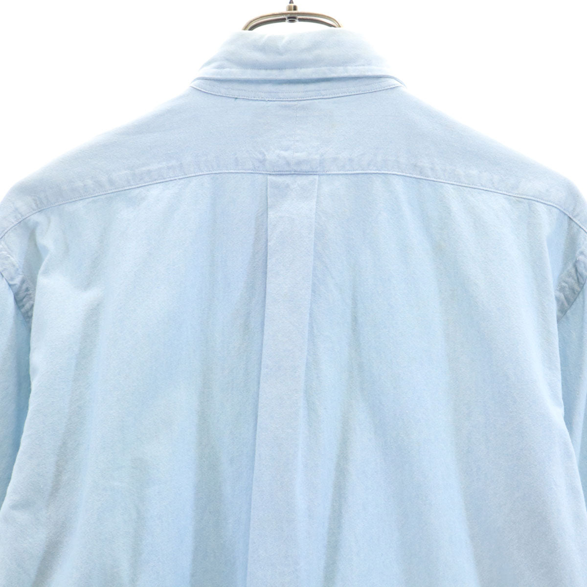 POLO COUNTRY 80s 90s Vintage Cotton Shirt Light Blue Size M