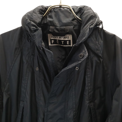 ISSEY MIYAKE FETE Made in Japan Mesh Lined Coat Black Size 2