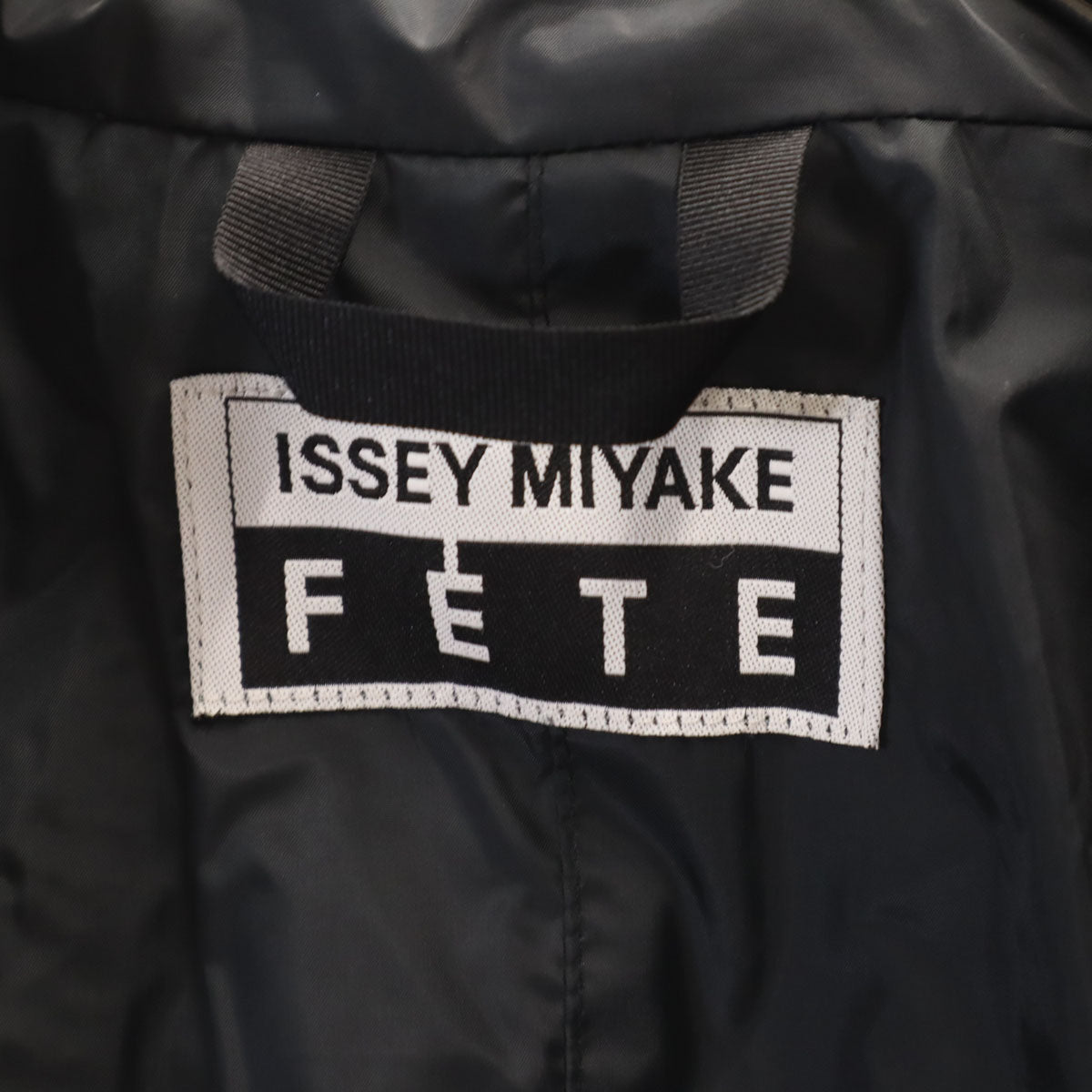 ISSEY MIYAKE FETE Made in Japan Mesh Lined Coat Black Size 2