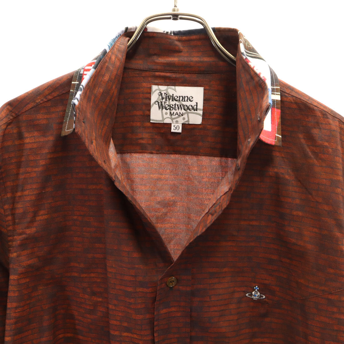 Vivienne WestwoodMAN Made in Japan Long Sleeve Shirt Brown Size 50